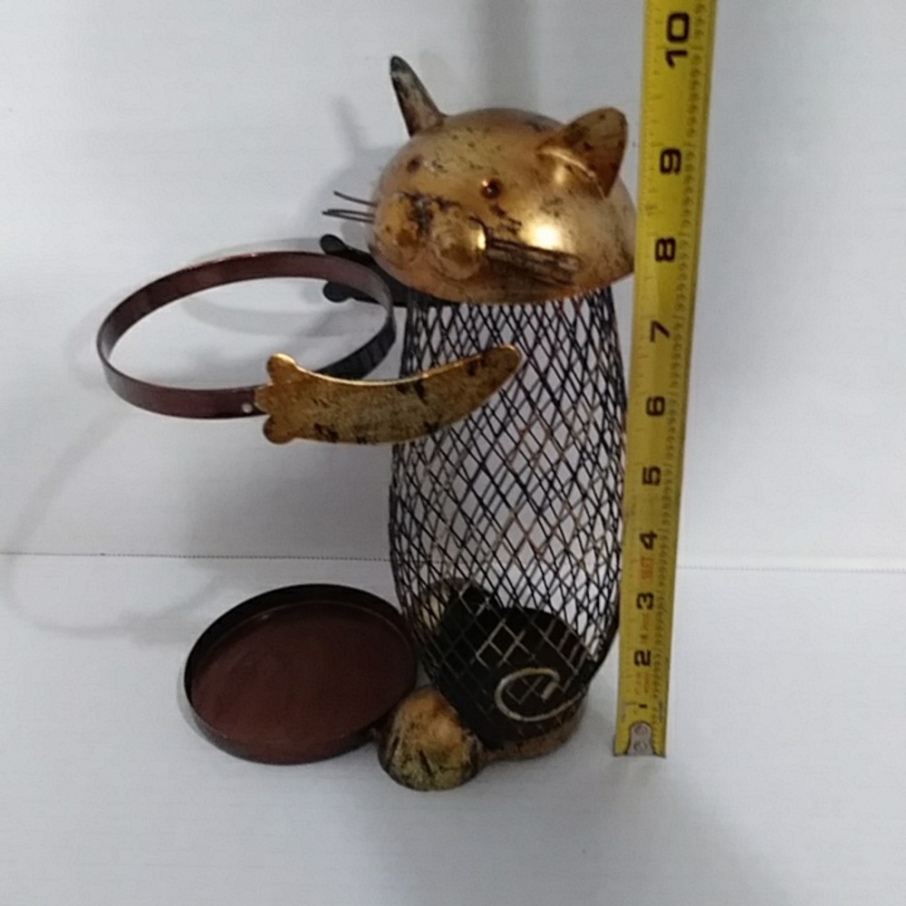 Cat Wine Holder With Cork Holder *GUC* - Picture 6 of 8